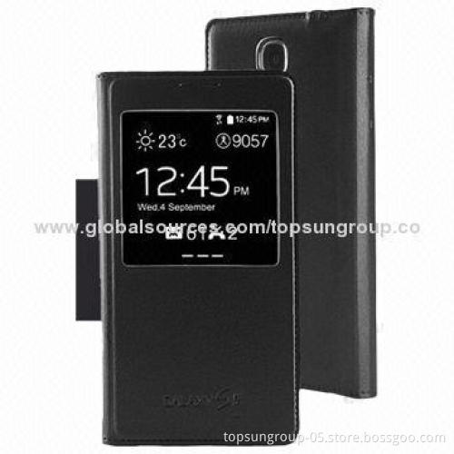 Leather Mobile Phone Cases for Samsung S5, Environment-protection, No Side Effect to Human Body